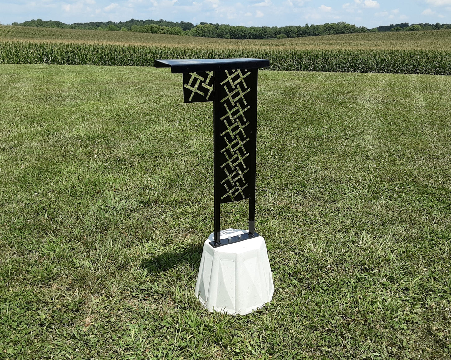 Concrete Base and Stand for Freestanding Mailboxes